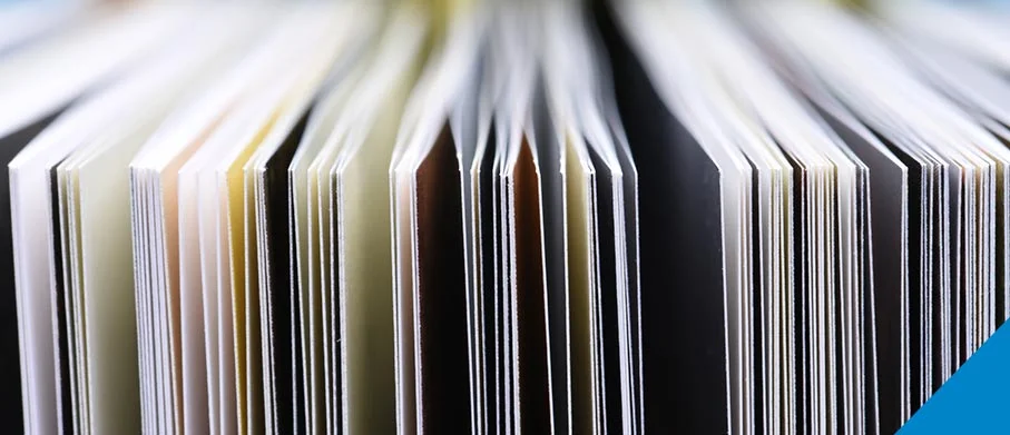 Close-up of a stack of books