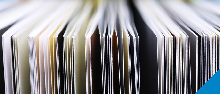 Close-up of a stack of books