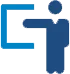 Icon of someone pointing at a whiteboard