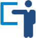 Icon of someone pointing at a whiteboard