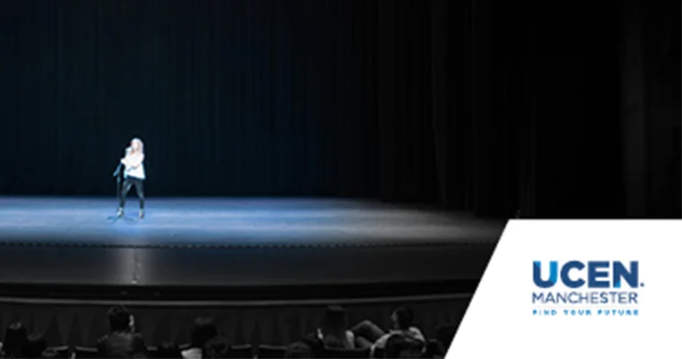 Singer performing on stage