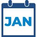 Icons highlighting January