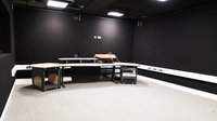 Indoor film studio set