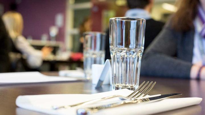 Close-up of cutlery on a table