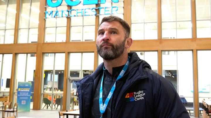 Former Super League player Paul Wood at UCEN Manchester.