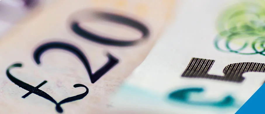 Close-up of bank notes