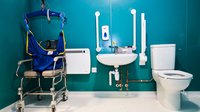 Full hospital bathroom set-up