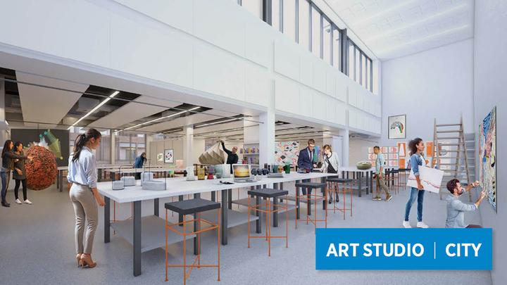 City Campus Manchester art studio