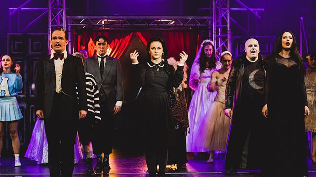 Photograph of students from UCEN Manchester’s Arden School of Theatre on stage.