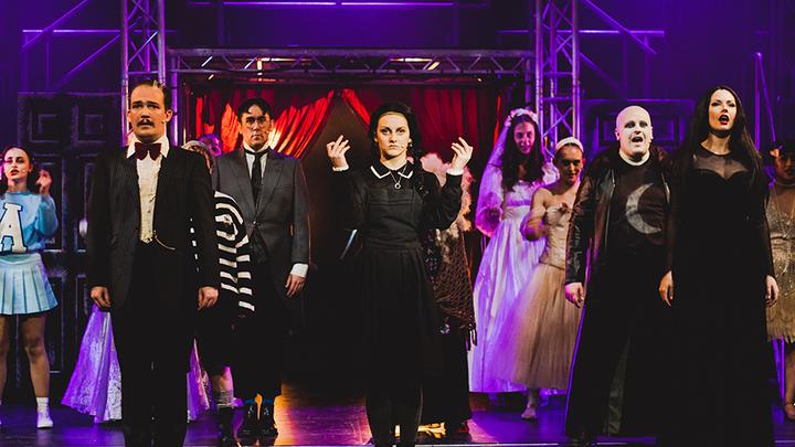 Photograph of students from UCEN Manchester’s Arden School of Theatre on stage.