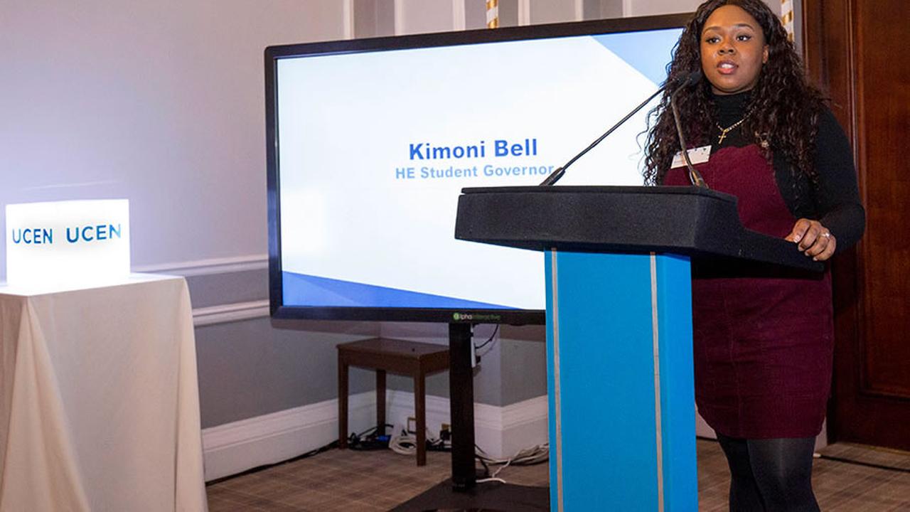 Student Governor Kimoni Bell celebrates #IWD