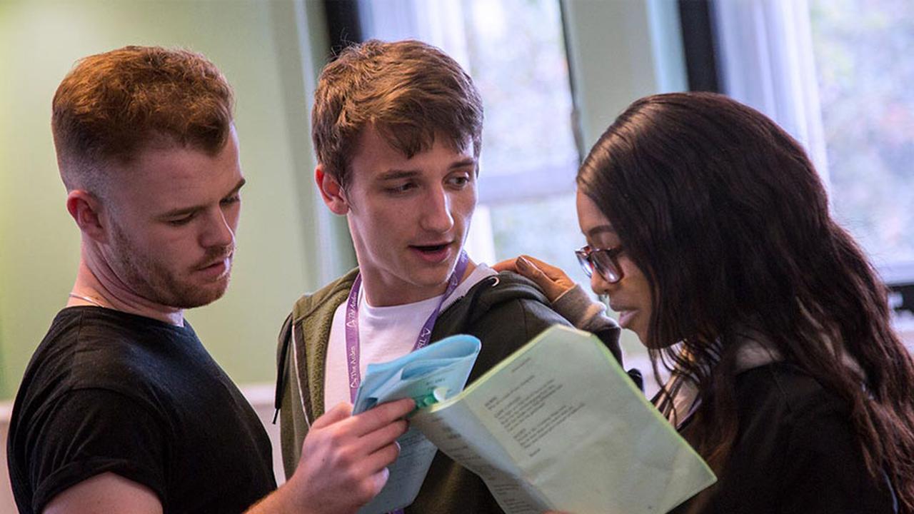 Arden Students in rehearsal