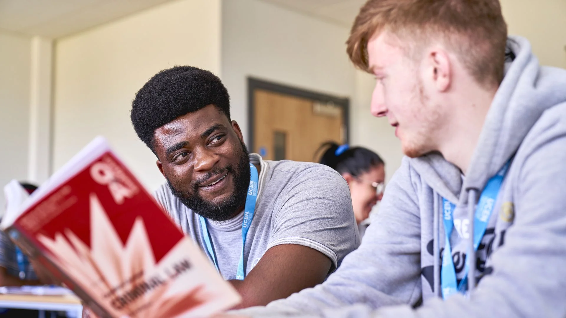 Two learners talking