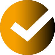 Yellow tick icon