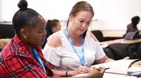 Health learners working together
