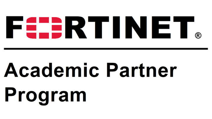Logo reading Fortinet Academic Partner Program