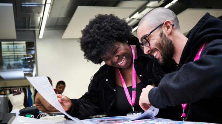 UCEN Manchester students laughing