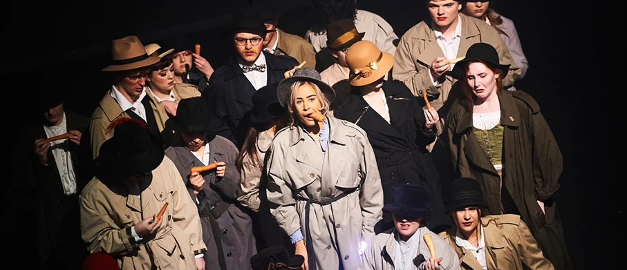 Arden students acting on stage