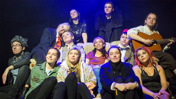 UCEN performing arts student group, The Arden, on stage at this year's National Student Drama Festival 2019