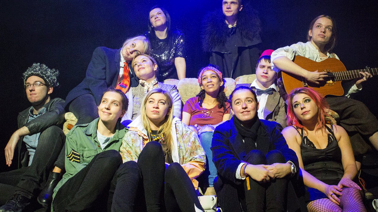 UCEN performing arts student group, The Arden, on stage at this year's National Student Drama Festival 2019