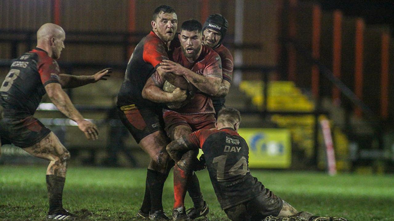 Luke Nelmes playing for Dewsbury Rams