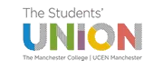 The Students’ Union logo with the text “The Students’ Union” and “The Manchester College Student Association.”