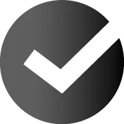 Black tick icon