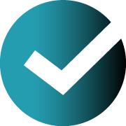 Blue tick icon