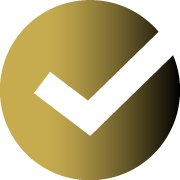 Gold tick icon