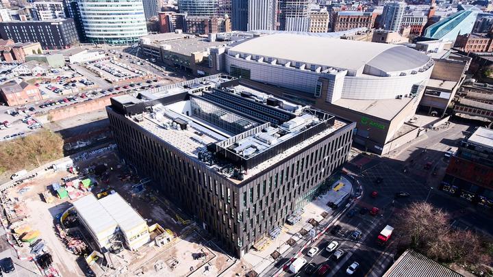City Campus Manchester ariel view